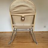 Vintage Swiss rocking chair by Paul Tuttle for Strässle, 1970s