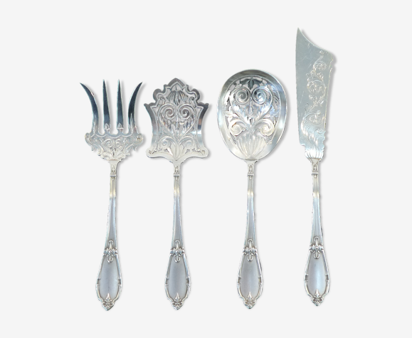 Couverts a mignardises en argent massif début XXeme Pages Frères