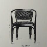 Armchair n°715 by Gustave Siegel for Kohn, 1905. Backhausen