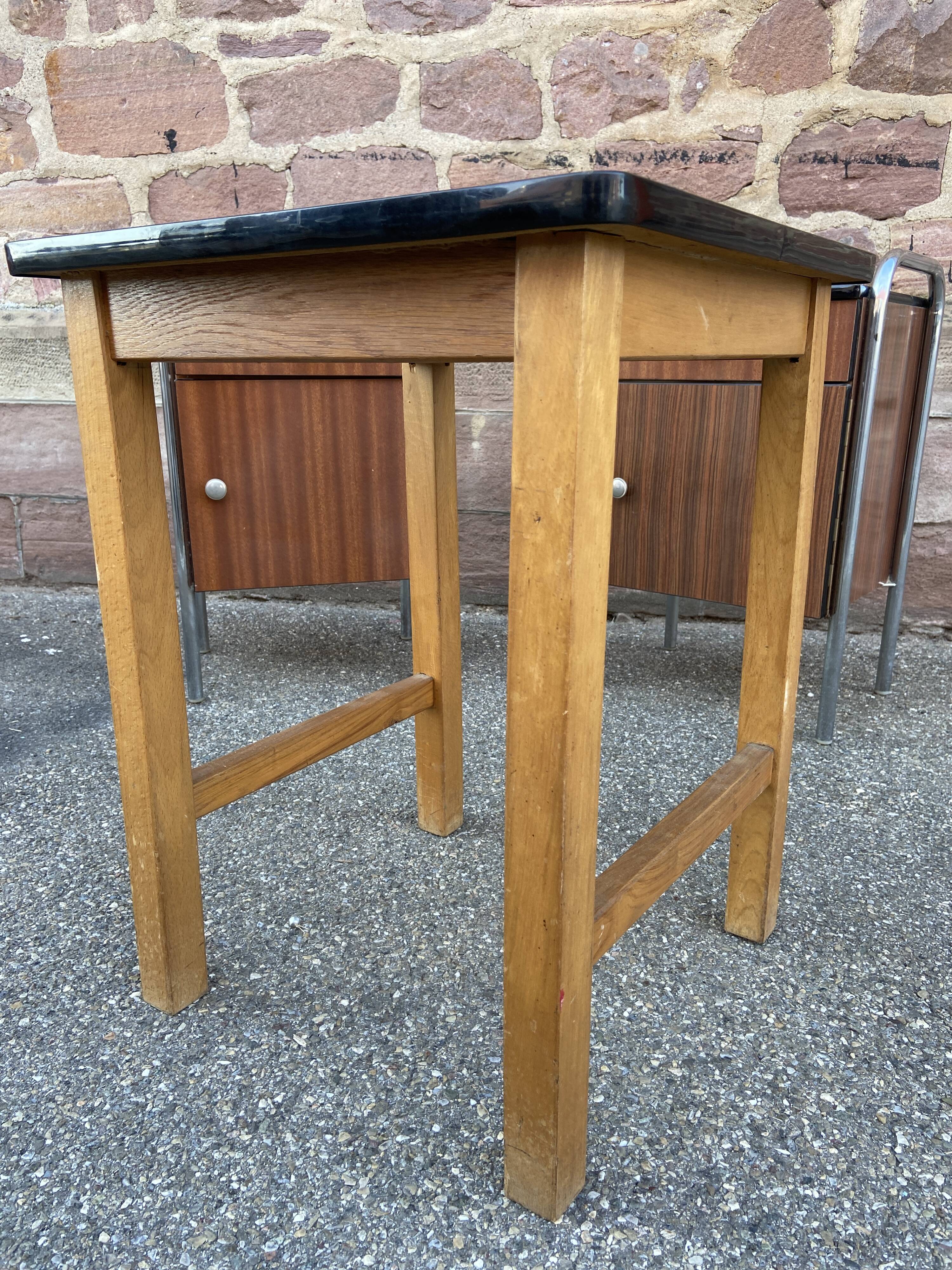Table basse d’appoint cocktail formica française vintage design 1960