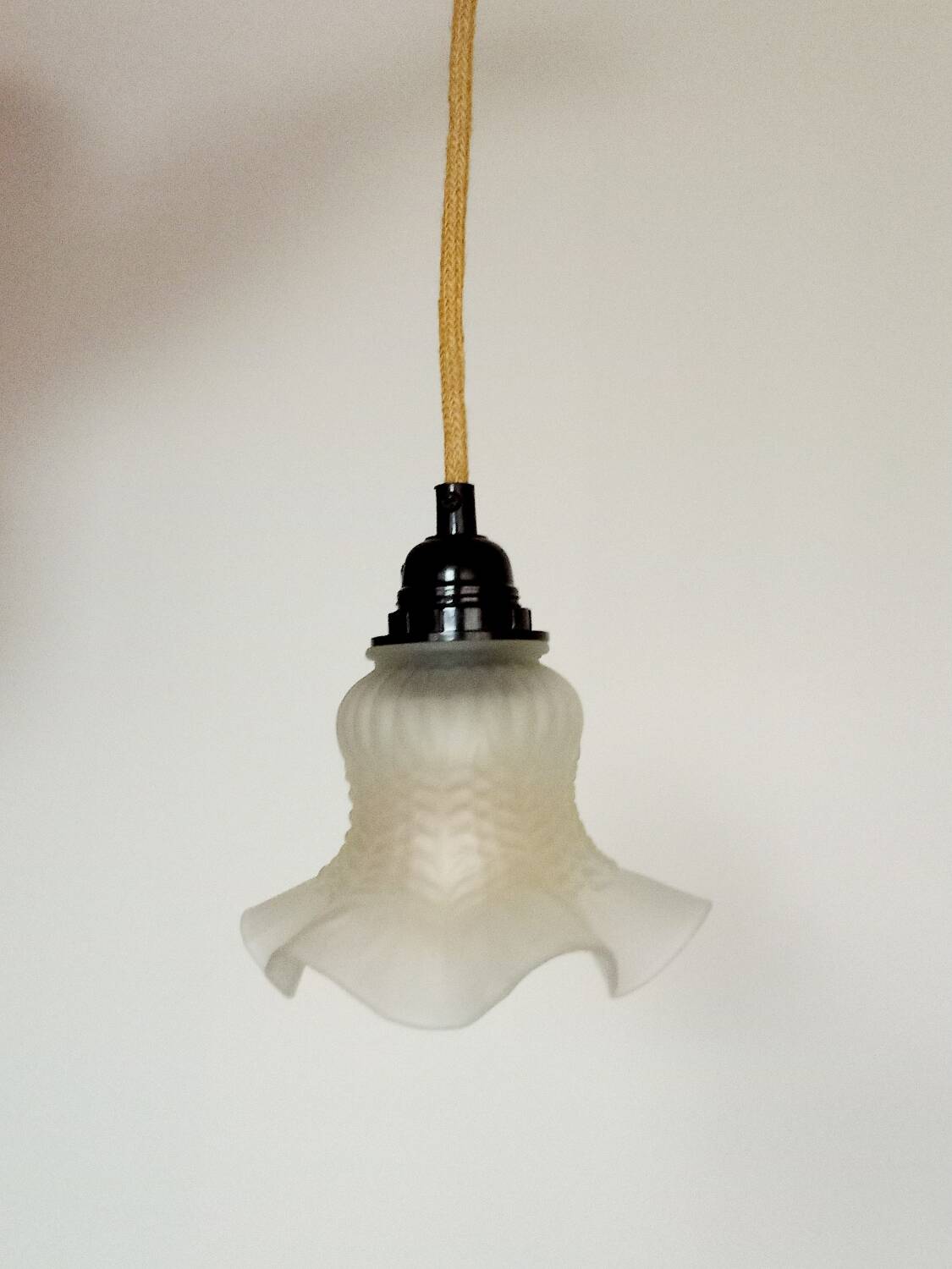 Suspension / frosted glass lampshade