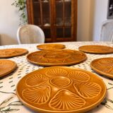 Lot de 6 superbes assiettes + 1 plateau