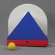 Vintage '87 IKEA V716 Stoja Wall Lamp, Memphis Design Wall Light.