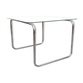 Table basse vintage en tube d'acier de Kovona