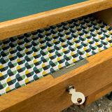 1950s schoolmaster's desk in solid oak