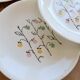 6 vintage flat plates from Gien, model Marie-Claire.
