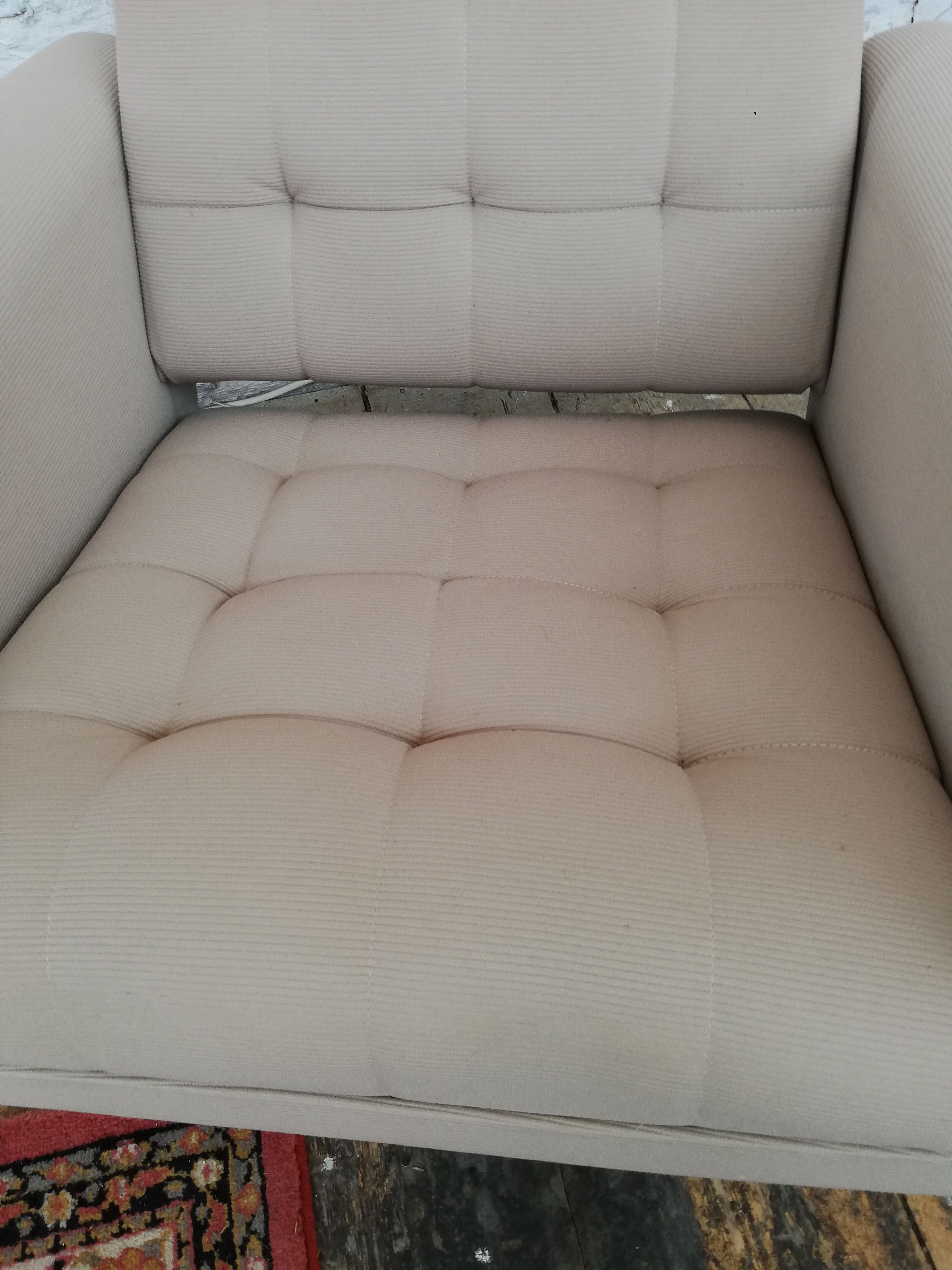 Armchair with Czech ottoman, 1960, Munzar and Moravians