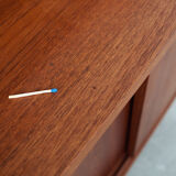 Teak bookcase, Danish design, 1960s, designer: Johannes Sorth, production: Bornholm