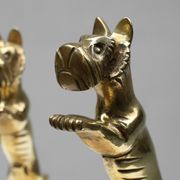 Art Deco Bookends in Copper with Marble Bases, France, 1930s, Set of 2