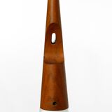 Rare Uno & Östen Kristiansson pendant lamp in opal glass and teak | Made by