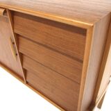 Scandinavian teak and oak secretary, Sweden, 1950