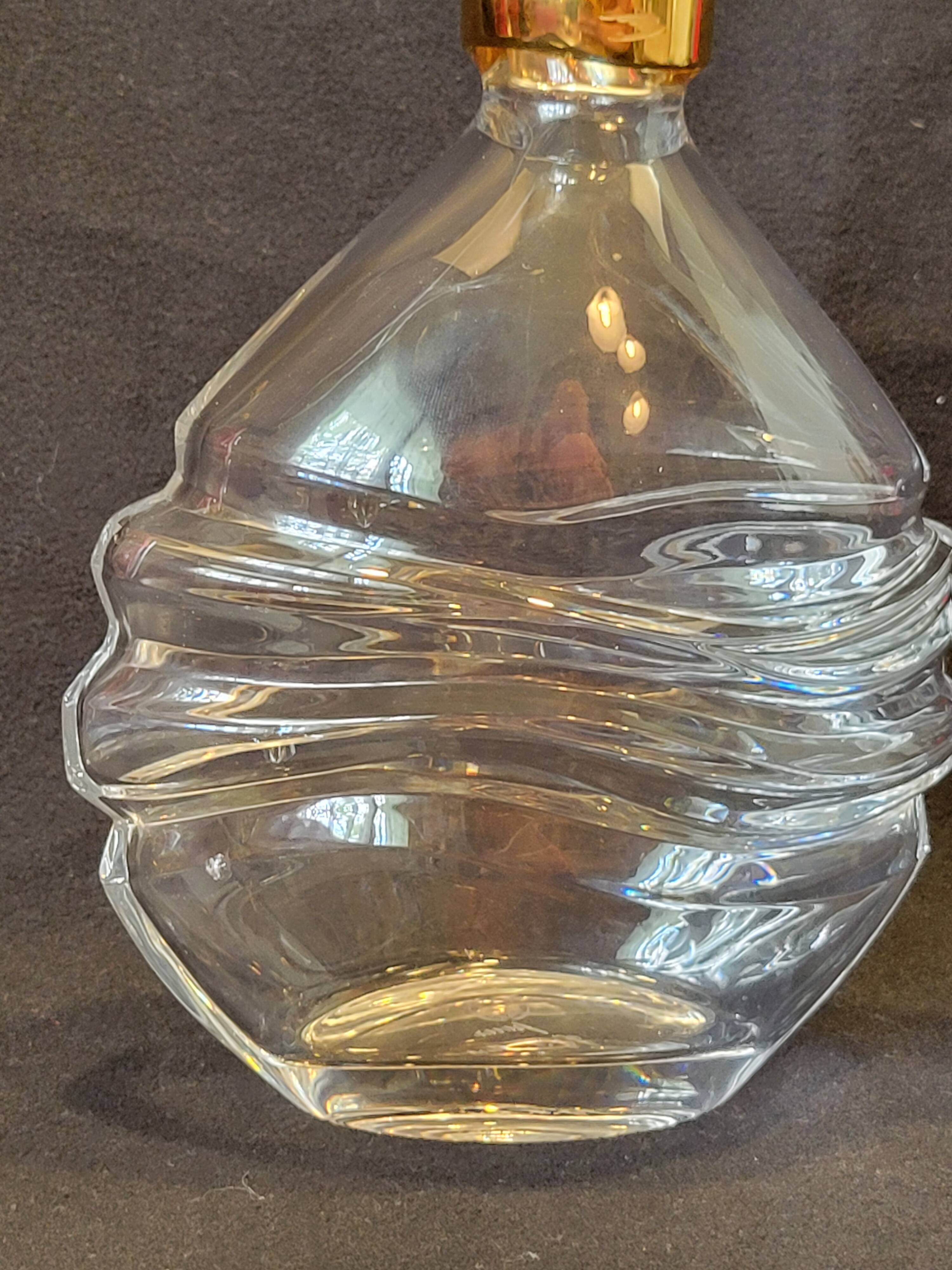 Baccarat Crystal Carafe For Cognac J&F Martell 75 Cl