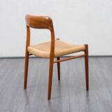 Set of six chairs moeller, denmark, model 75, denmark