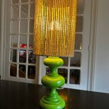 1970s apple green lamp