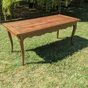 Louis XV style farmhouse table in solid wood - 175 cm