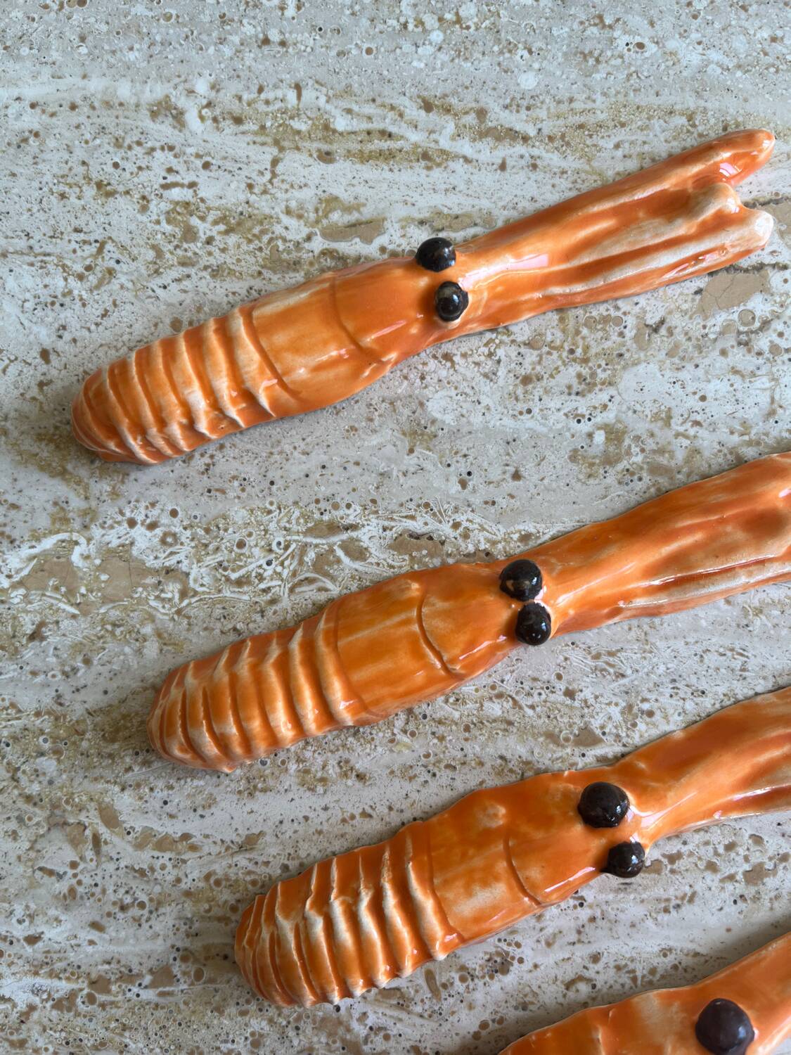 4 ceramic langoustine knife rests