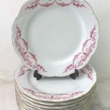 10 porcelain dessert plates