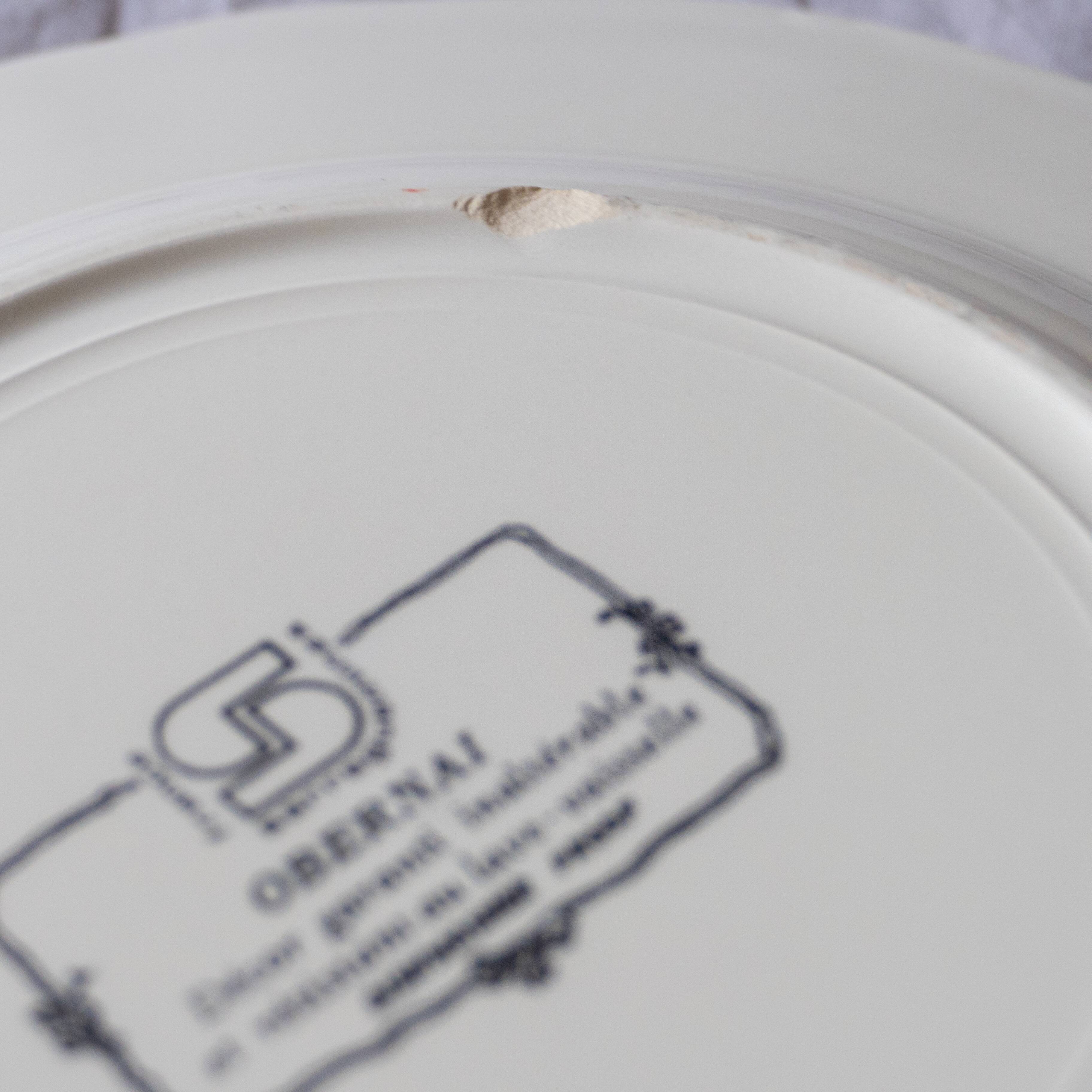 6 assiettes à dessert Obernai de Sarreguemines