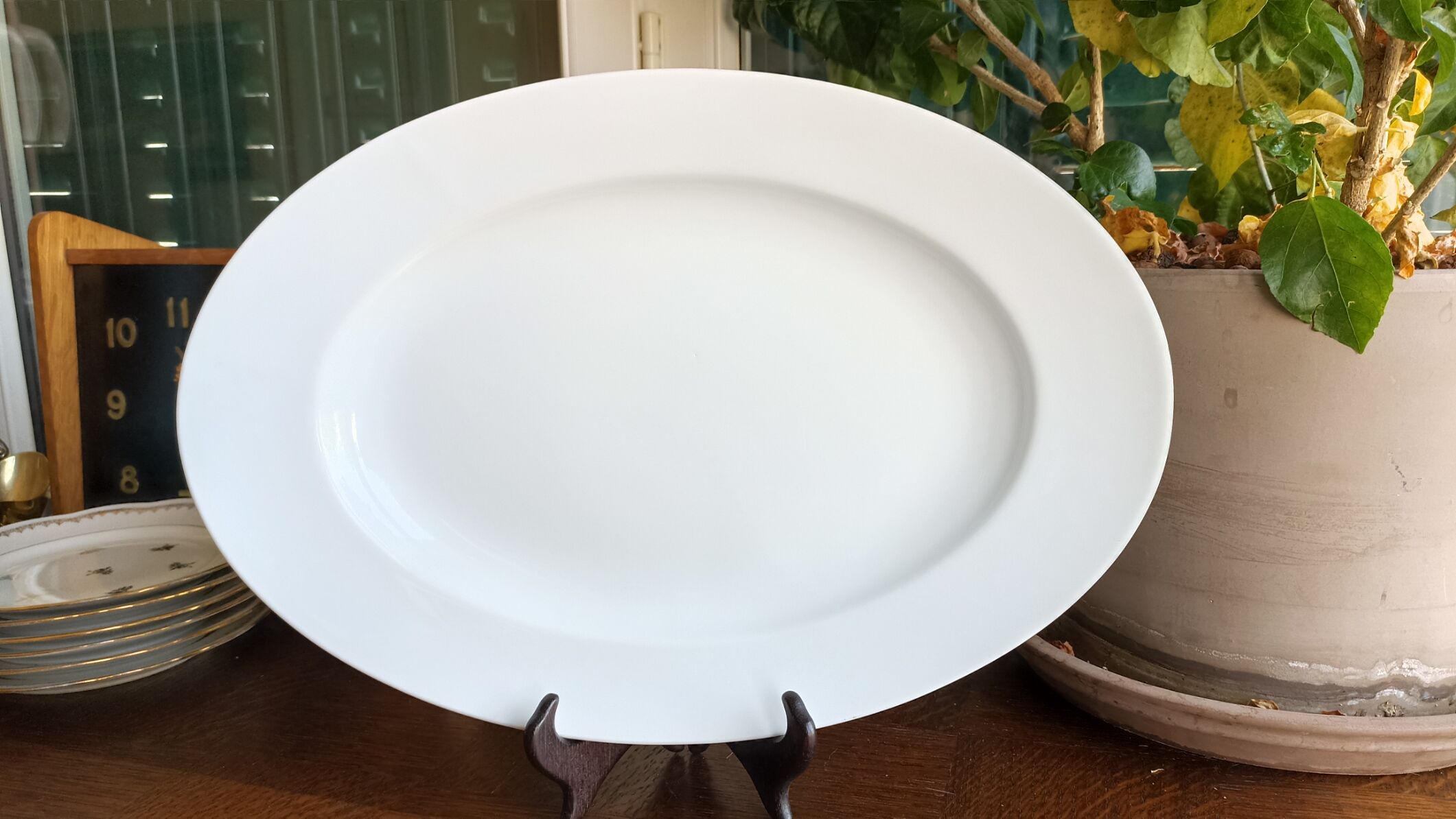 Oval serving dish in Limoges porcelain - Chastagner