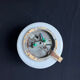 Baby Plafonnier applique opaline ronde minimaliste