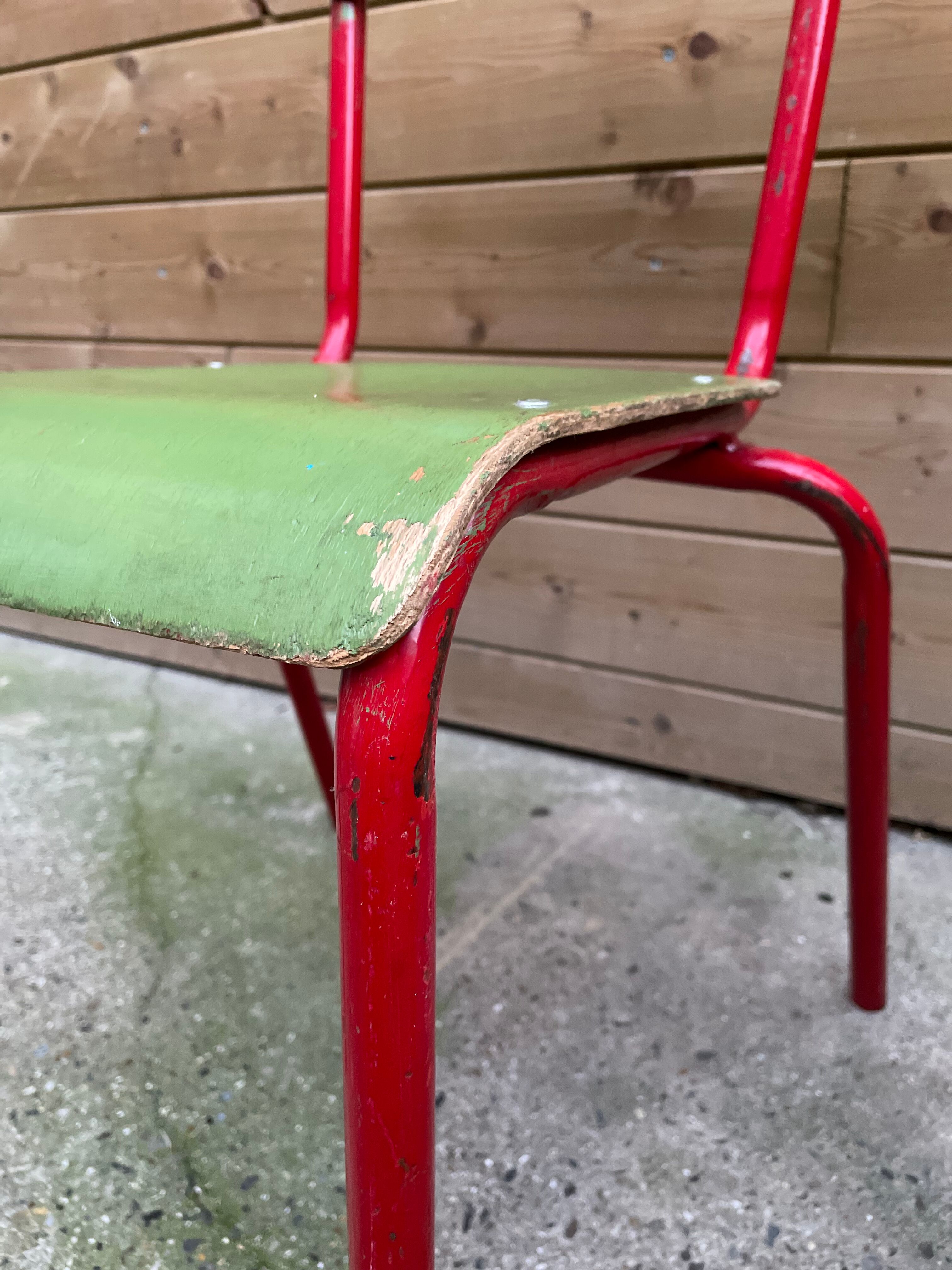 Set of 3 vintage school chairs