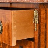 Louis XVI style commode in marquetry