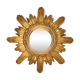 Miroir soleil italien doré milieu du siècle, bois doré, 1960