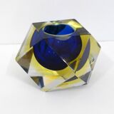 Ashtray Sommerso Murano 1960' faceted