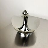 Applique "Folio", époque spatiale, métal chromé, Italie, 1970