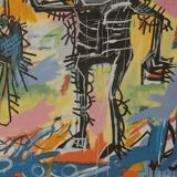 Jean-Michel Basquiat. Numbered colour silkscreen. 1990s.