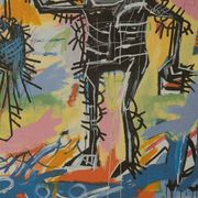 Jean-Michel Basquiat, sérigraphie en couleurs numérotée, années 1990