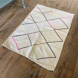 Tapis berbère losanges fluo
