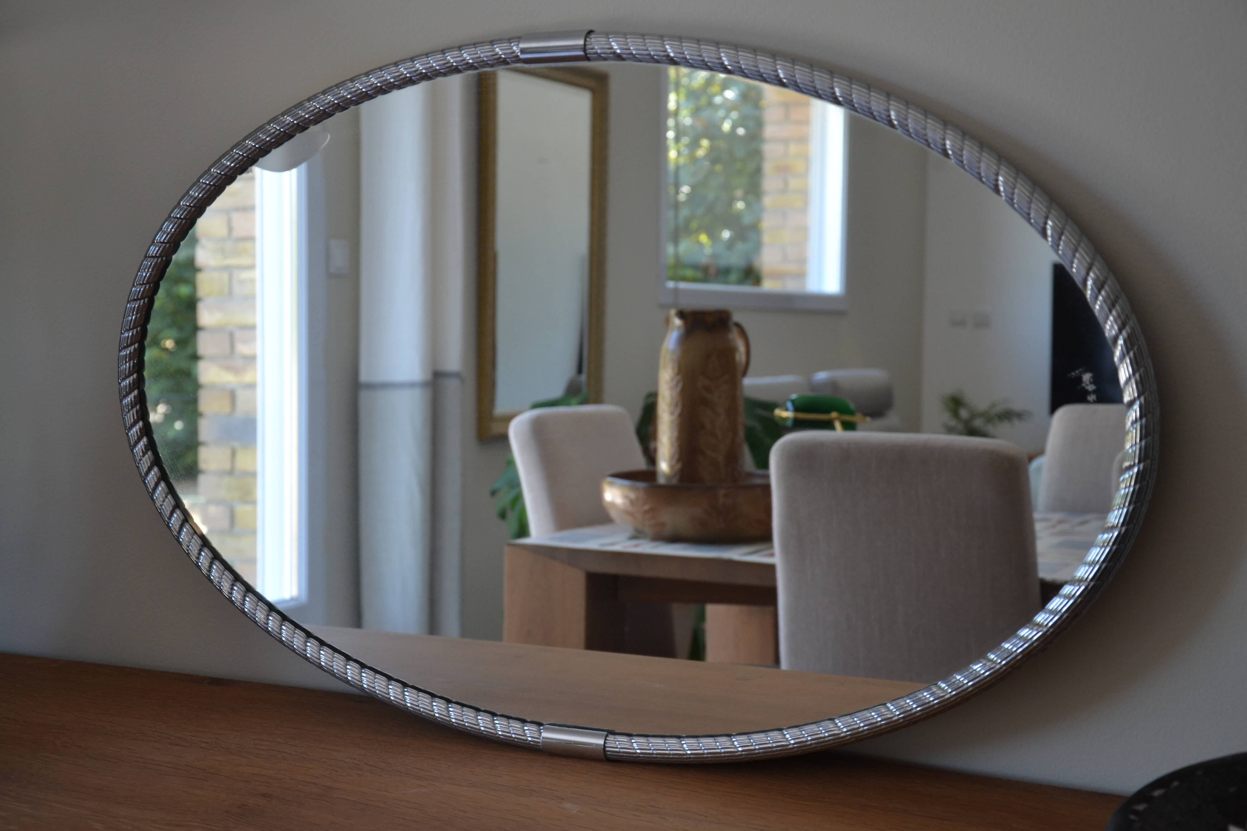 Miroir ovale Nordiska Kompaniet  Suède 1950