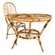 1950s rattan table from France