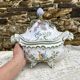 Hand-decorated earthenware soup tureen, Lallier Pottery