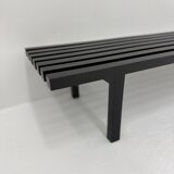 Mid-century slatted wooden bench Martin Visser style , 1970’s