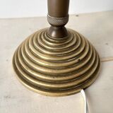 Bronze lamp "acorns" 50s, vintage naturalist light fixture