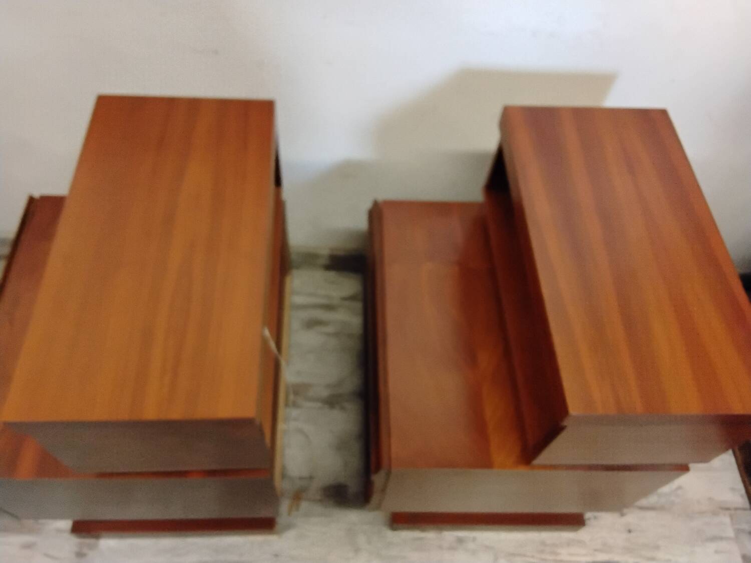 Pair of Scandinavian bedside tables from the 70s