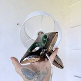 Paire de lampes céramiques forme libre triangle