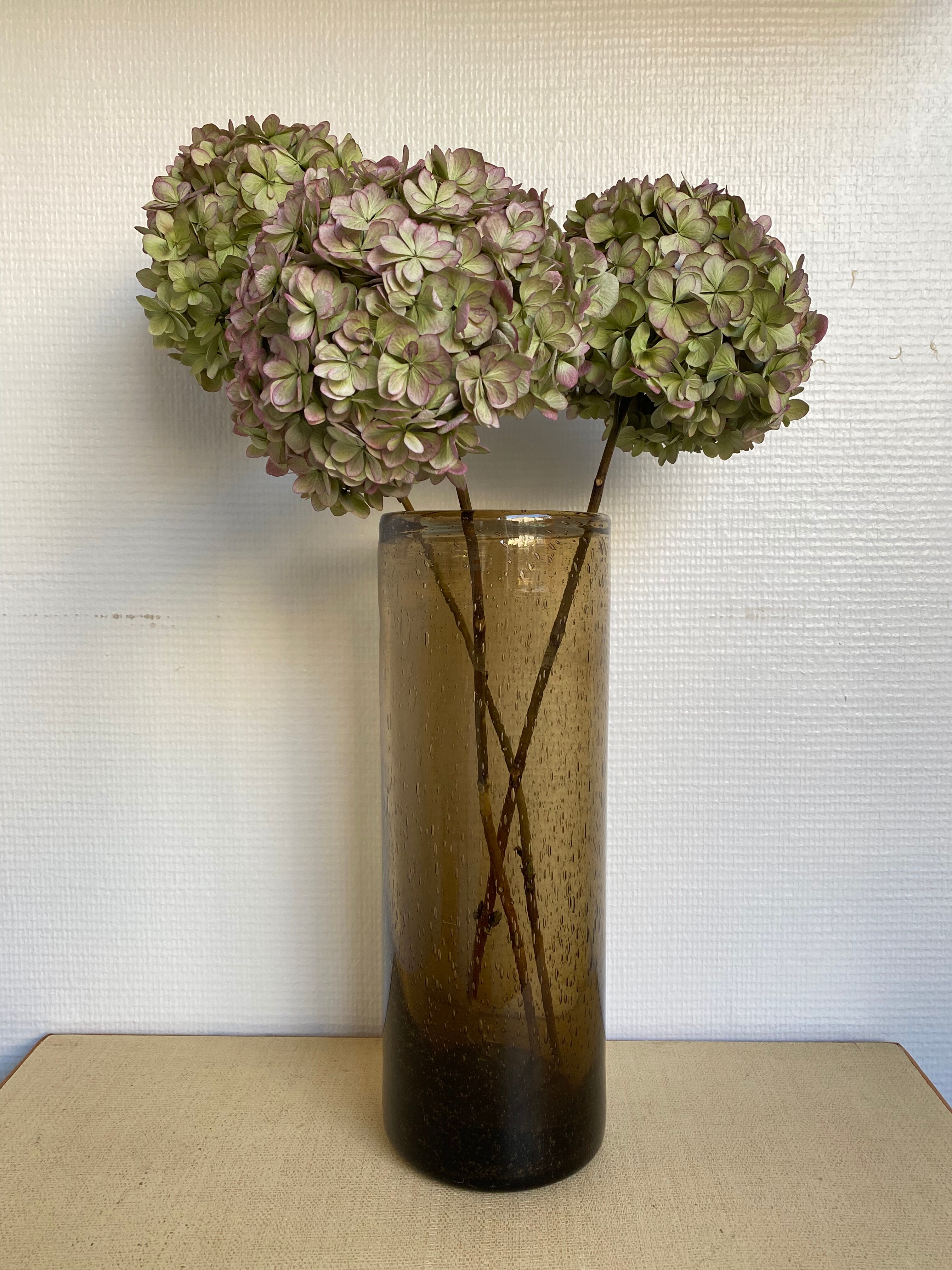 Vintage bendor bubble glass vase