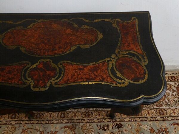 Table à jeux Napoleon lll signée Hoefer