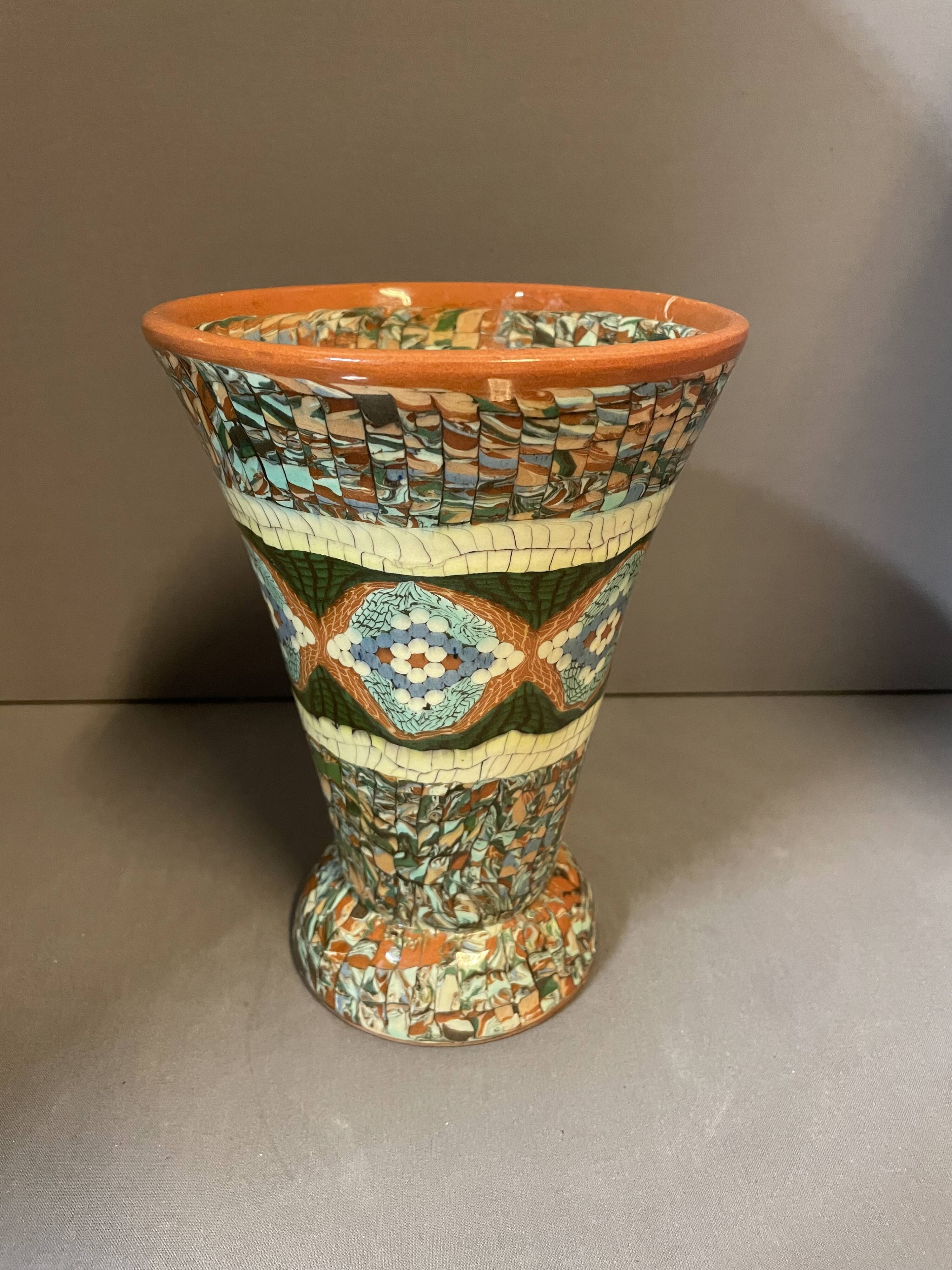 Gerbino Signed Ceramic Vase