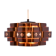 Danish hanging lamp in copper by Werners Schou for Coronell Elektro, 1960s