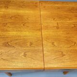 Table à manger réglable en noyer par Setona, années 1950, Tchécoslovaquie