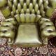 Set Springvale Chesterfield Woburn 1-seater sofa antique green
