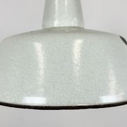 Industrial White Enamel Factory Pendant Lamp from Zaos, 1960s