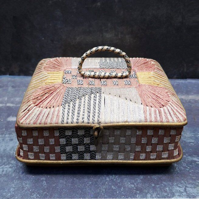 Workbox or old sewing basket