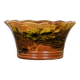 Glazed earthenware planter