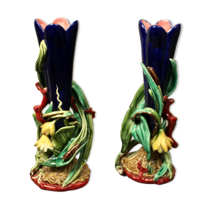 paires de vases à décor