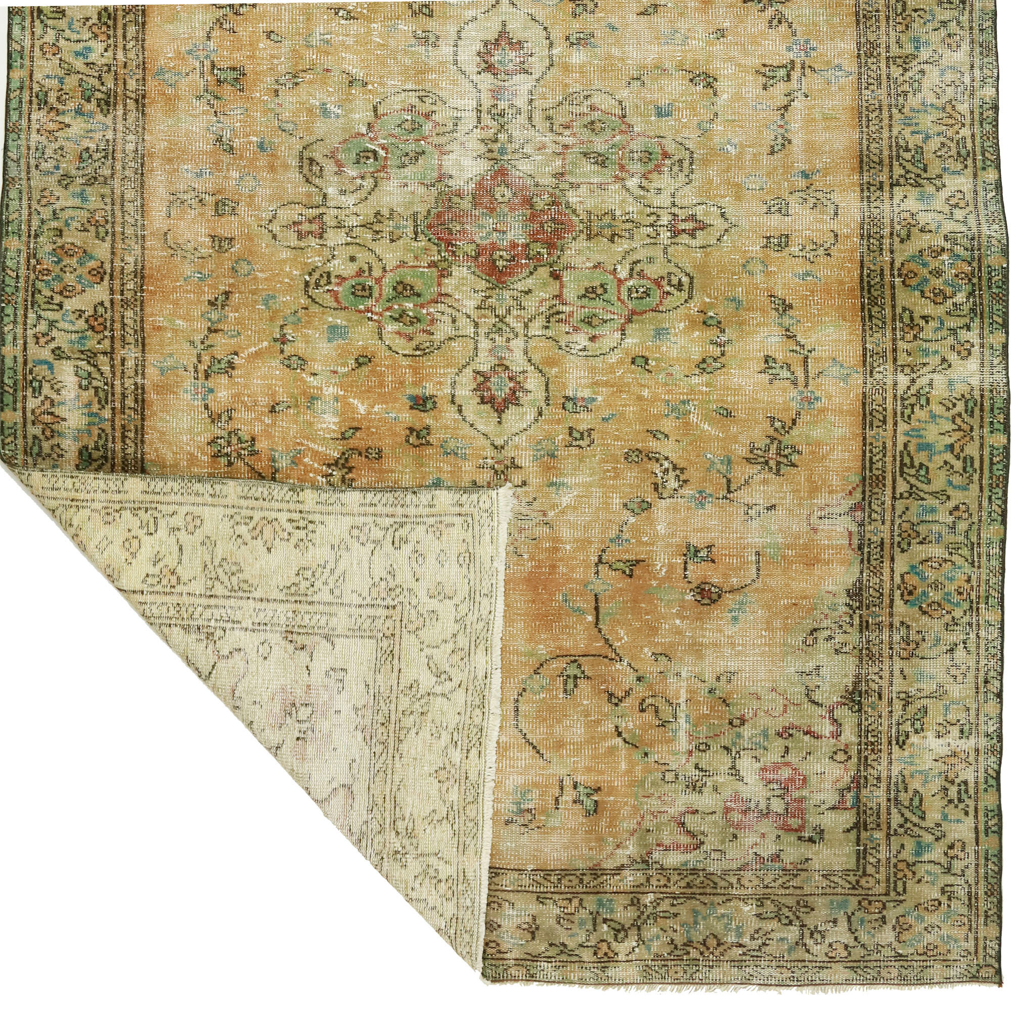 Anatolian handmade vintage rug 271 cm x 185 cm